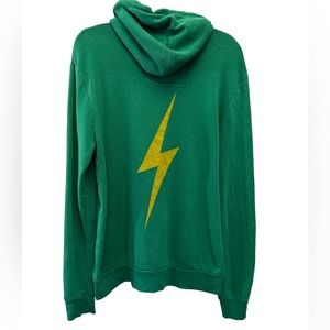 Aviator Nation Bolt zip front hoodie